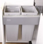 سطل زباله ریلی دو قلو ملونی مدل 9004 - کافه یراق