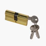 سیلندر قفل درب 7 سانت طلایی کلید ساده .کافه یراق